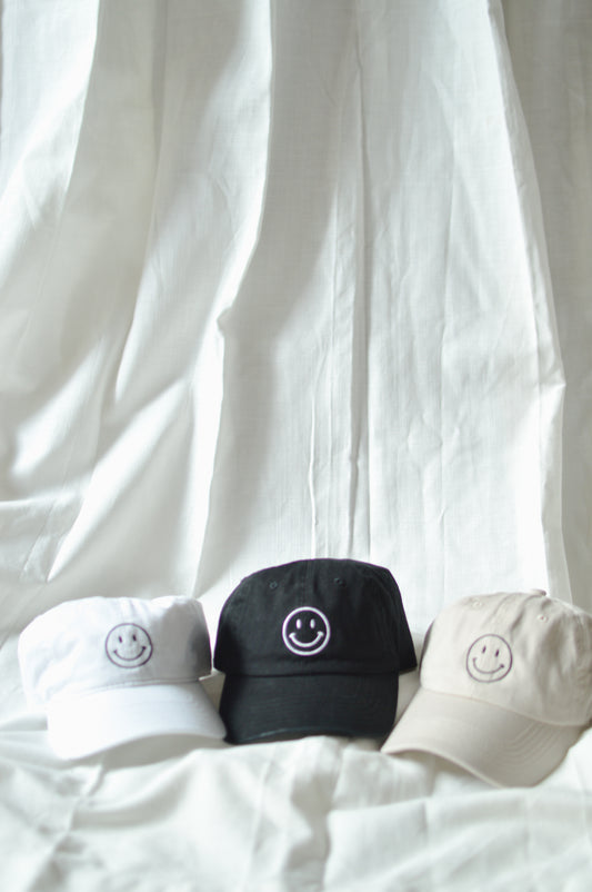 Smiley Face Embroidered Hats