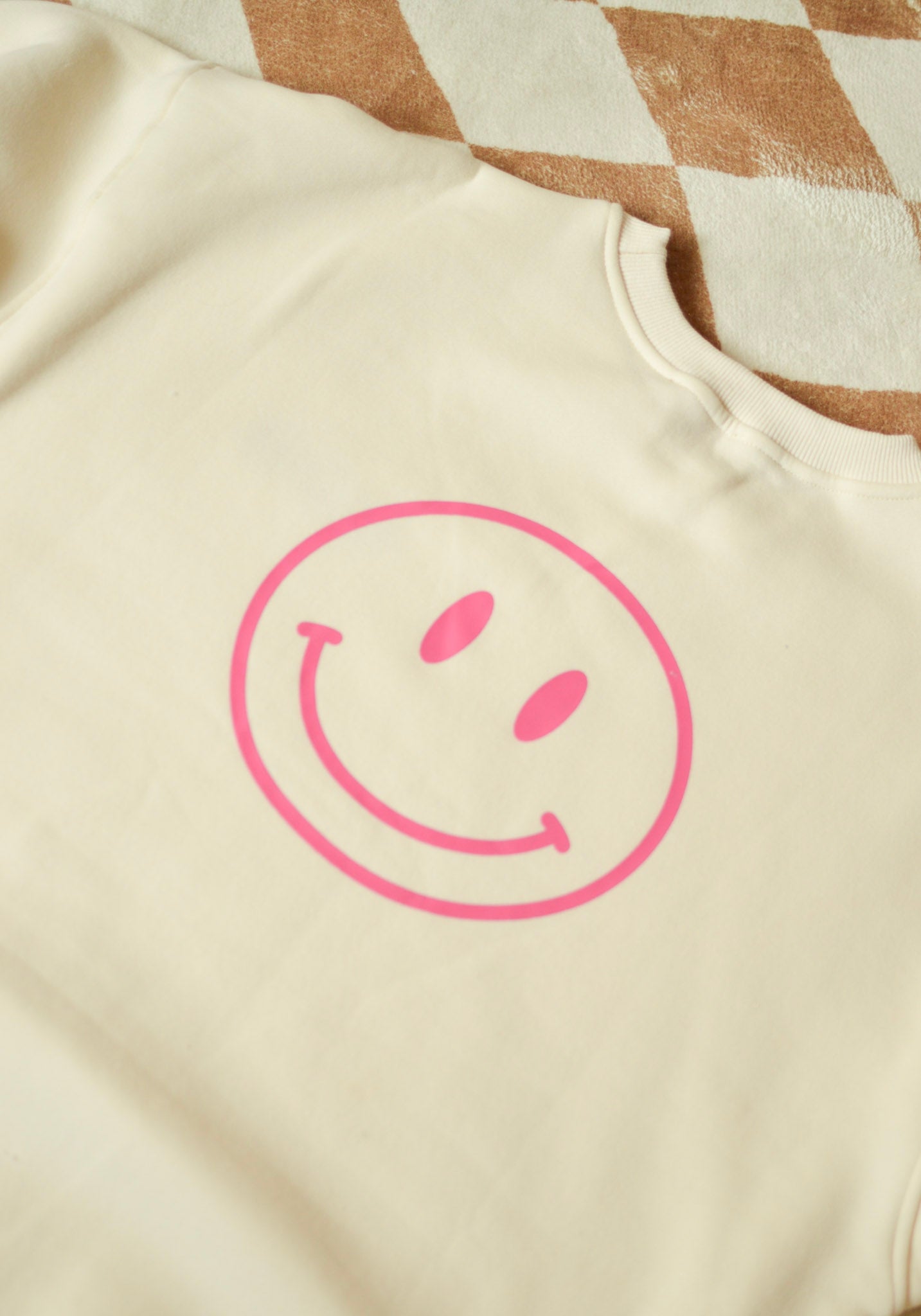 Always Cozy Smile Embroidered Sweatshirt