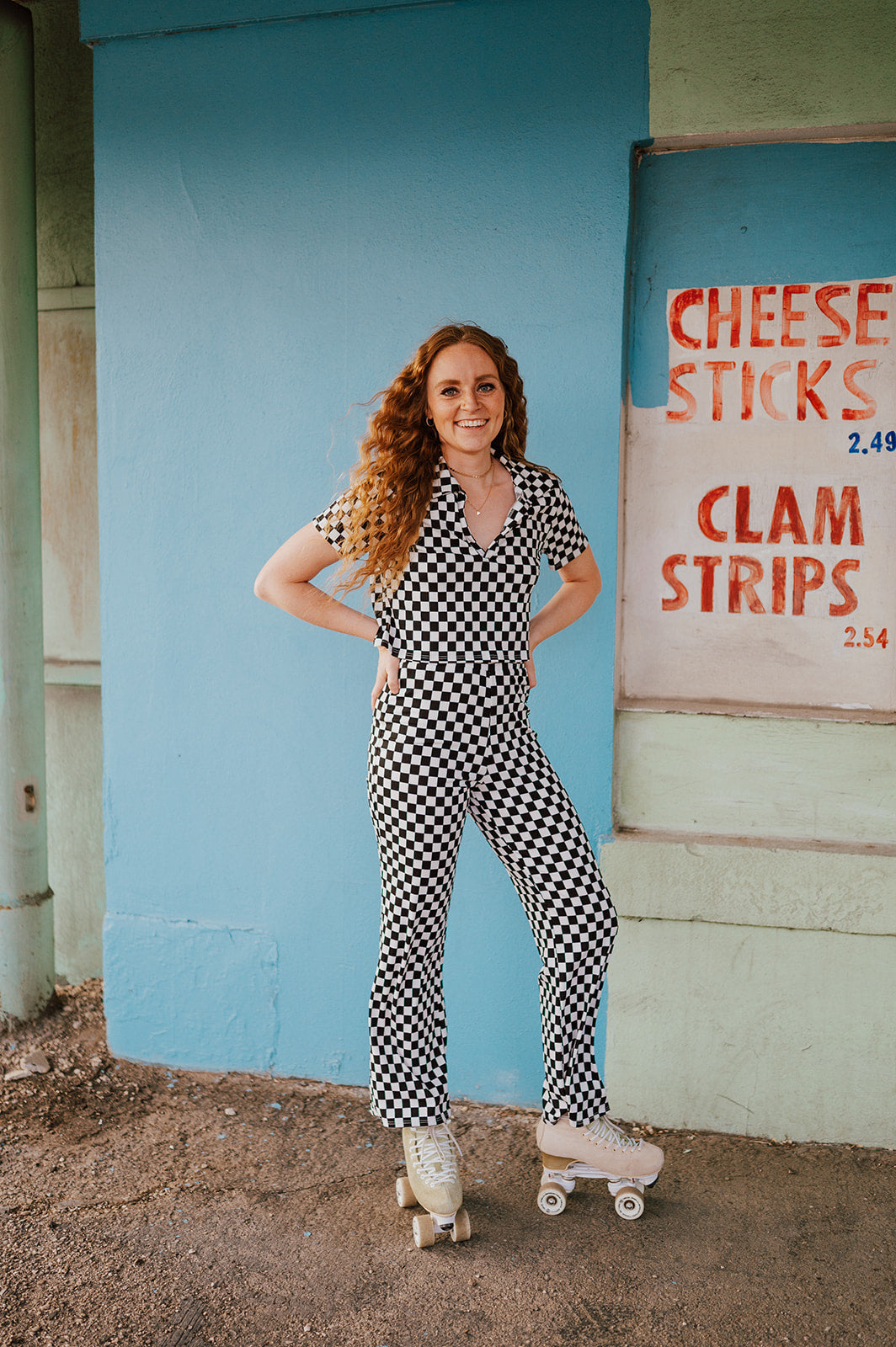 Red Head Roller Checkered Set