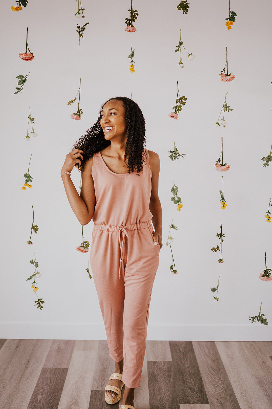 Cady Sleeveless Jumpsuit in Mauve