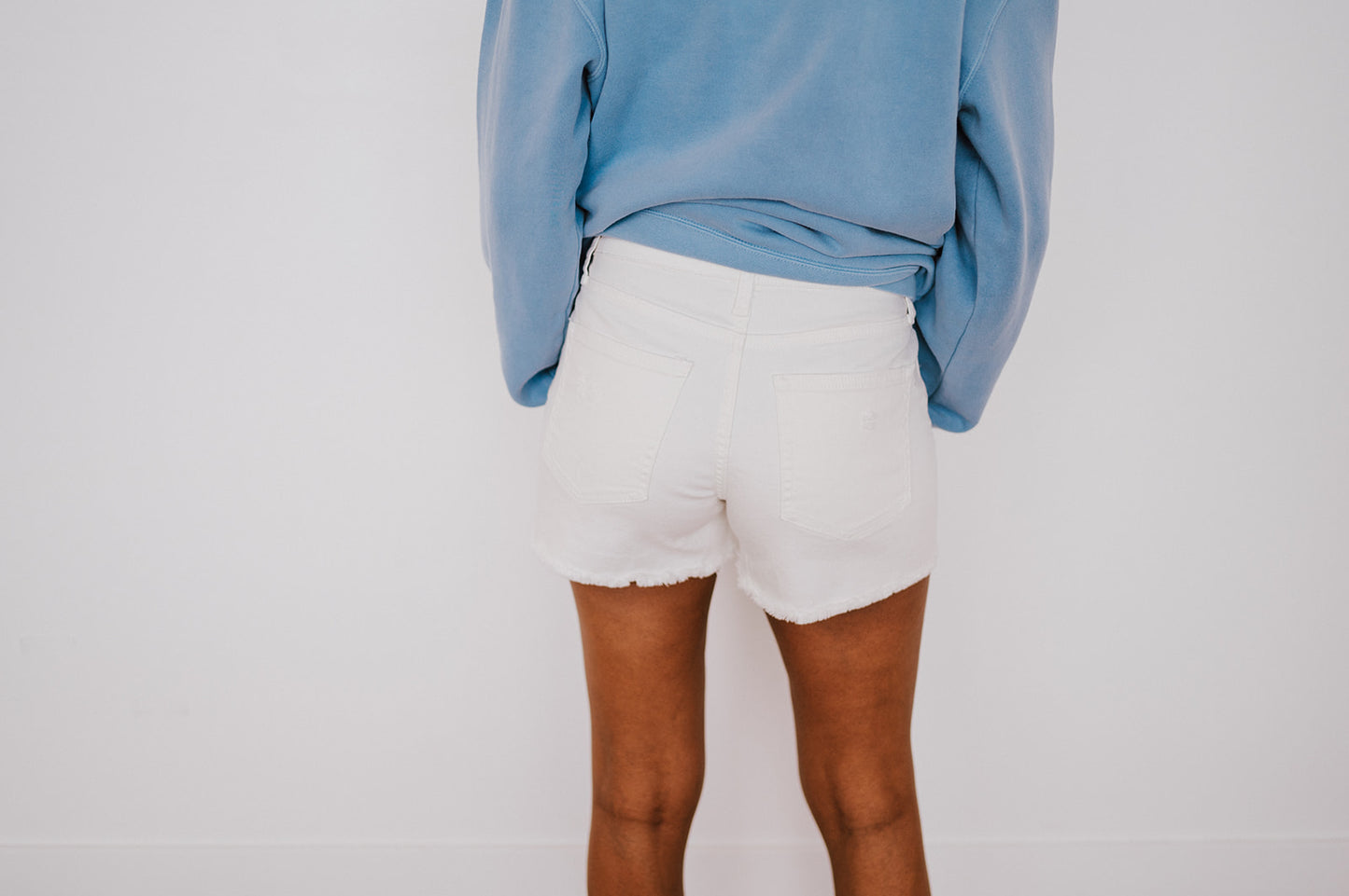 Lexi White Denim Shorts