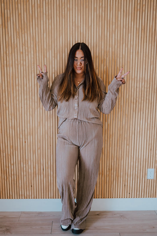 Astrid Relaxed Fit Set in Mocha