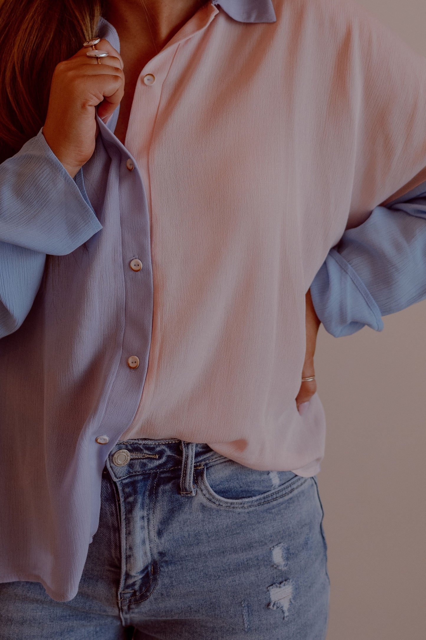 Ginny Colorblock Button Down