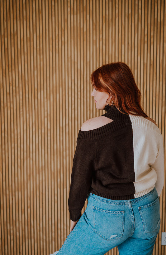Allison Two Toned Sweater